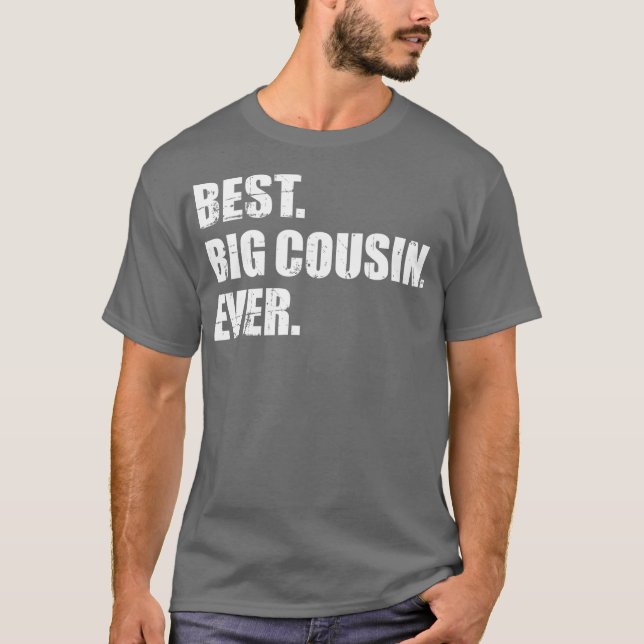 Bester großer Cousin je T-Shirt (Vorderseite)