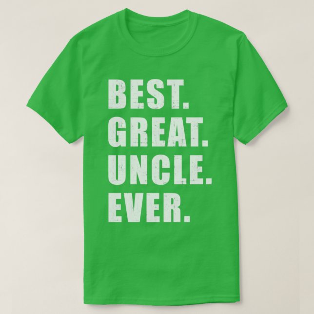 Bester großer Onkel je T-Shirt (Design vorne)