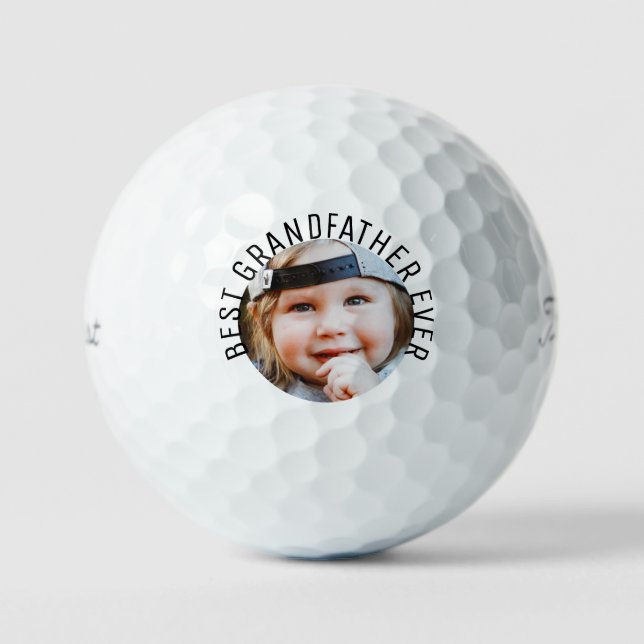 Bester Großvater je Foto Titleist Pro V1 Golfball (Vorderseite)
