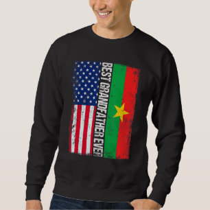 Bester Großvater je Retro American Burkina Faso Sweatshirt