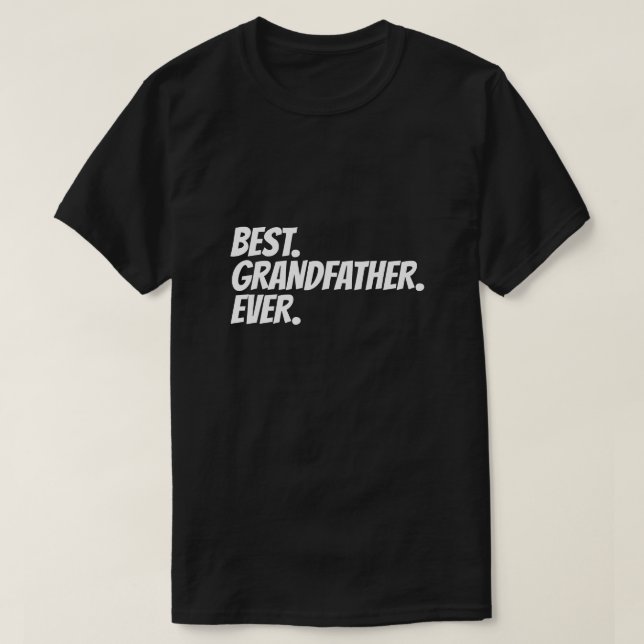 Bester Großvater je Spaß T-Shirt (Design vorne)