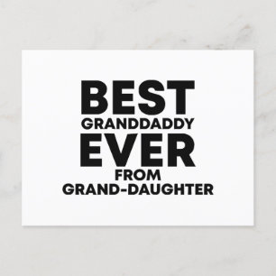 Bester Großvater je von Enkelin Postkarte