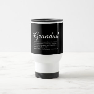 Bester Großvater, Opa, Papa Definition Schrift Reisebecher