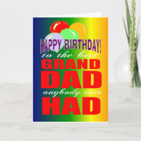 Bester Großvater zum Geburtstag