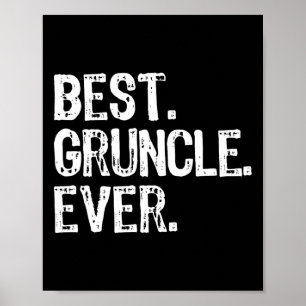 Bester Gruncel je Funny Cool Großvater Familie Poster