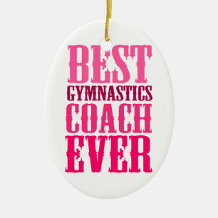 Bester Gymnastiktrainer je Keramikornament