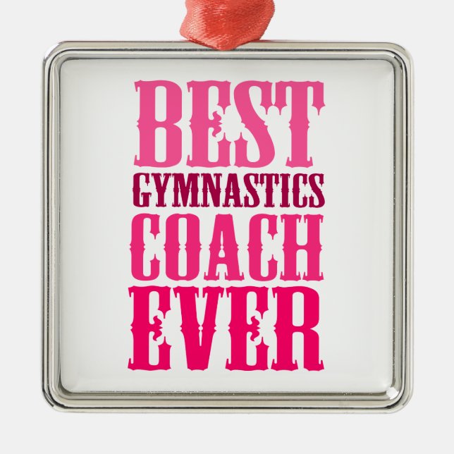 Bester Gymnastiktrainer je Silbernes Ornament (Vorne)