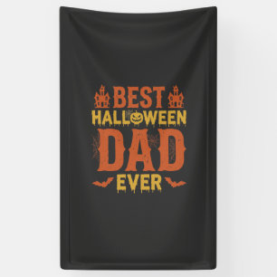 Bester Halloween-Vater überhaupt Vintage abgenutzt Banner