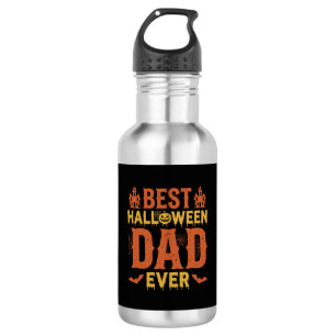 Bester Halloween-Vater überhaupt Vintage-Distresse Edelstahlflasche