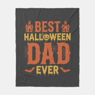Bester Halloween-Vater überhaupt Vintage-Distresse Fleecedecke