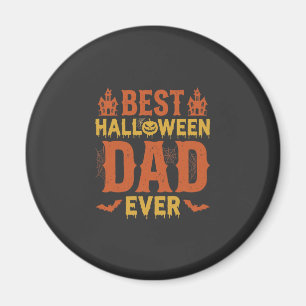 Bester Halloween-Vater überhaupt Vintage-Distresse Magnet