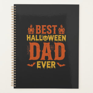 Bester Halloween-Vater überhaupt Vintage-Distresse Planer