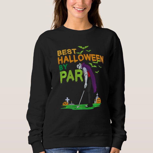 Bester Halloween Von Par Vampire Golf   Sweatshirt (Vorderseite)