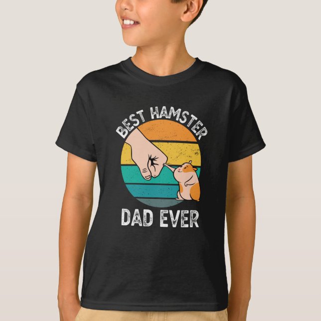 Bester Hamster Vater Ever Funny Hamster Owner Gesc T-Shirt (Vorderseite)
