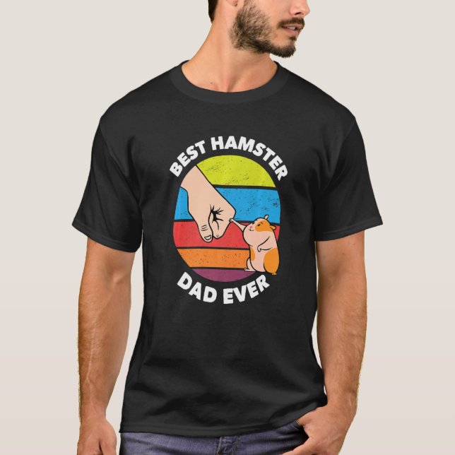Bester Hamster-Vater je Hamster T-Shirt (Vorderseite)