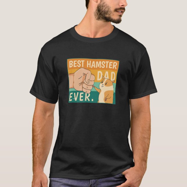 Bester Hamster-Vater je Pet Gerbil-Owner-Zitat Män T-Shirt (Vorderseite)