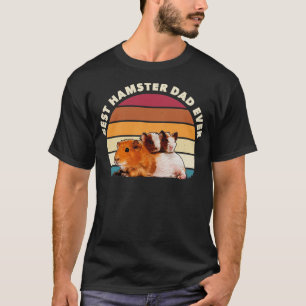 Bester Hamster-Vater je Retro Vintag Hamster Tier T-Shirt