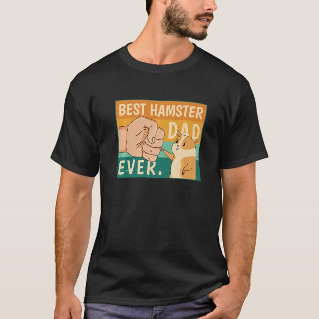 Bester Hamster-Vater je Shirt Hamster Vater Pater  (Vorderseite)