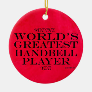 Bester Handbell-Player und Keramik-Ornament Keramik Ornament