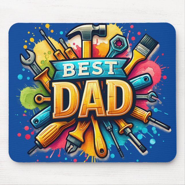 Bester Handyman-Vater  Mousepad (Vorne)