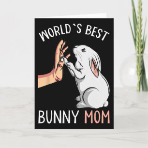 Bester Hase-Mama-Hasen-Liebe-Ostern-Mädchen-Wo Karte
