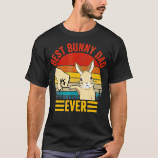 Bester Hasenvater Aller Zeiten Vintage-Kaninchenli T-Shirt
