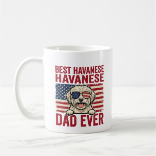 Bester Havanese-Vater Aller Patrioten Hund-Shirt-D Kaffeetasse