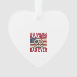 Bester Havanese-Vater Aller Patrioten Hund-Shirt-D Ornament