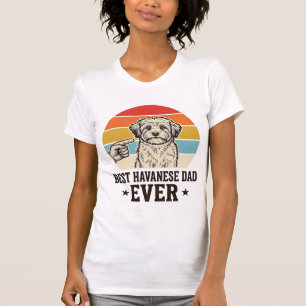 Bester Havanese-Vater Aller Zeiten Vintage-Hund-Sh T-Shirt