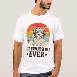 Bester Havanese-Vater überhaupt Vintage-Hunde-Shir T-Shirt