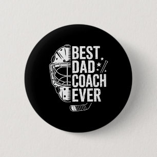 Bester Hockey-Vater-Trainer Aller Zeiten Retro-Vat Button