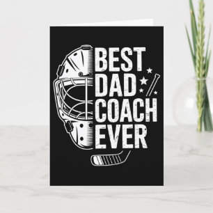 Bester Hockey-Vater-Trainer Aller Zeiten Retro-Vat Karte