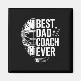 Bester Hockey-Vater-Trainer Aller Zeiten Retro-Vat Magnet