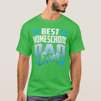 Bester Homeschoor Vater je Unterricht Vater Vint T-Shirt