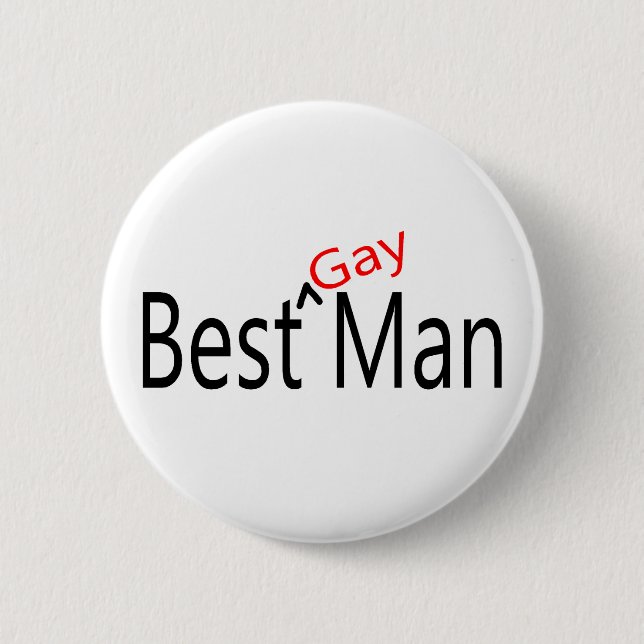 Bester homosexueller Mann Button (Vorderseite)