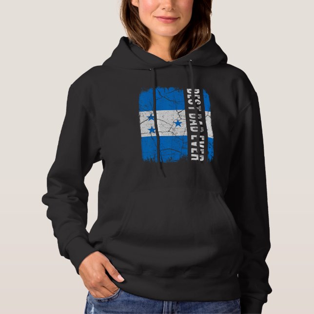 Bester honduranischer Vater je Honduras Flag Vater Hoodie (Vorderseite)