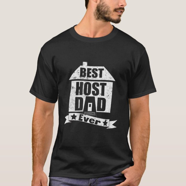 Bester Host-Vater je Vintag T-Shirt (Vorderseite)