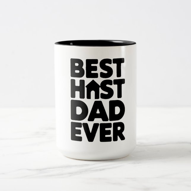 Bester Host-Vater je Zweifarbige Tasse (Mittel)