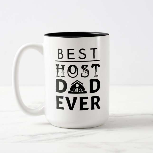 Bester Host-Vater je Zweifarbige Tasse (Links)