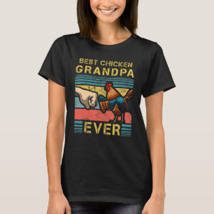 Bester Hühner-Opa aller Zeiten Landwirtschaft Hahn T-Shirt