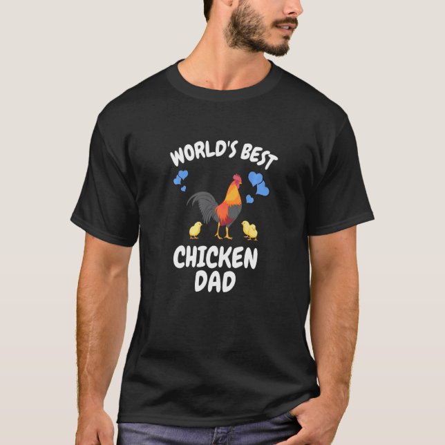 Bester Hühner-Vater der Welt Junge T-Shirt (Vorderseite)