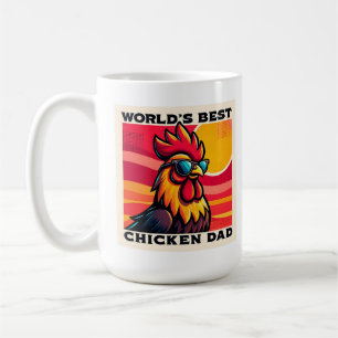 Bester Hühner-Vater der Welt Lustiger Hahn-Vater Kaffeetasse