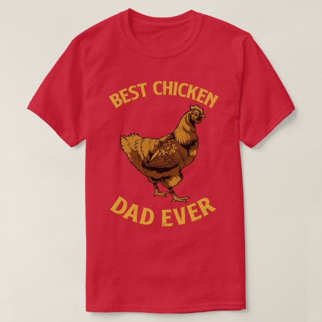 Bester Hühner-Vater je gestörter Geflügel-Bauer Gi T-Shirt (Design vorne)