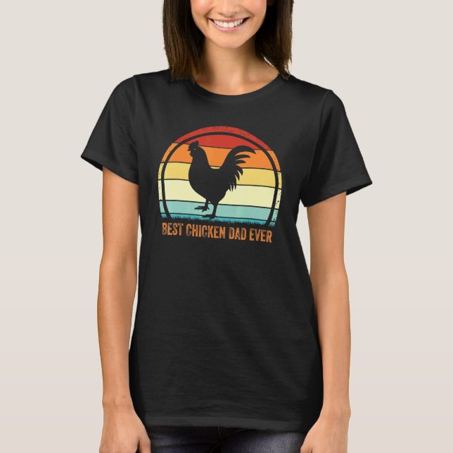 Bester Hühner-Vater überhaupt T-Shirt (Vorderseite)