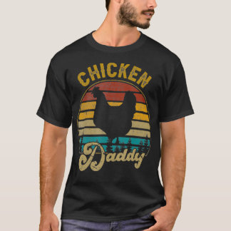Bester Hühner-Vater Vintage Retro 70er Hühner-Vate T-Shirt