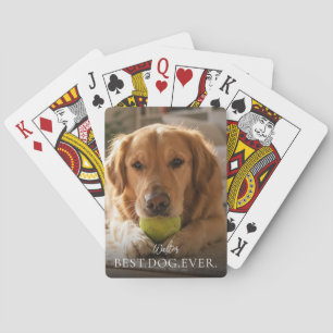 Bester Hund Aller Zeiten Spitzname und Foto Spielkarten