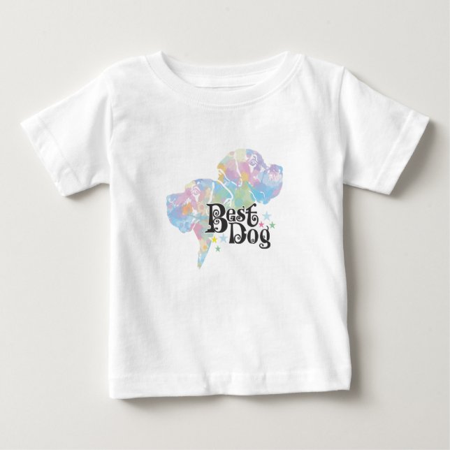 Bester Hund "farbig" Baby T-shirt (Vorderseite)