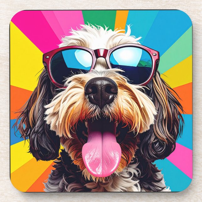 Bester Hund Getränkeuntersetzer (Vorderseite)