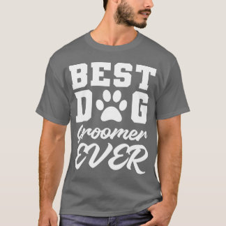 Bester Hund Groomer Hund Eltern Geschenkfreund Ret T-Shirt
