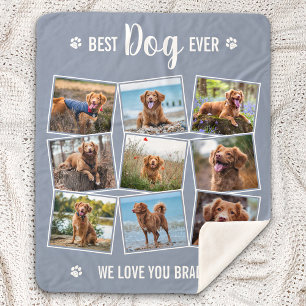 Bester Hund je benutzerdefiniertes graues Fotomate Sherpadecke